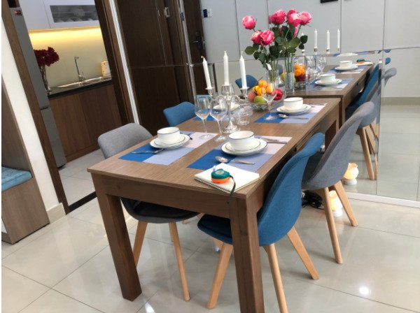 ghế eames đệm bọc vải chân gỗ ag-06