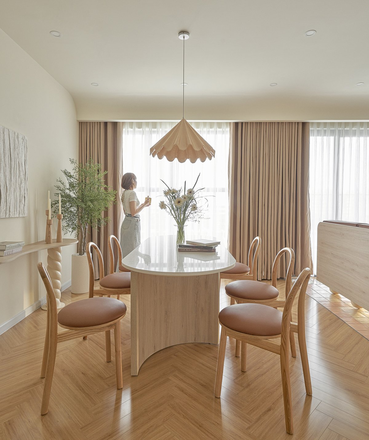 căn hộ có nội thất lấy cảm hứng từ mùa thu