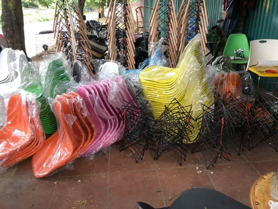 ghế eames không tay chân gỗ ag-07