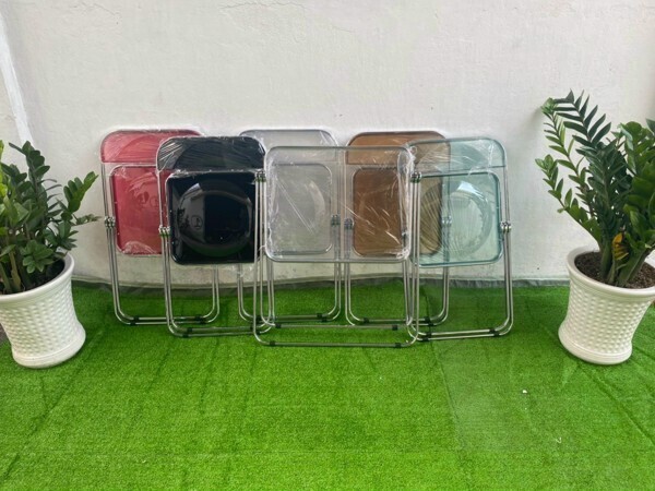 ghế cafe xếp trong suốt nhập khẩu giá rẽ ag-18