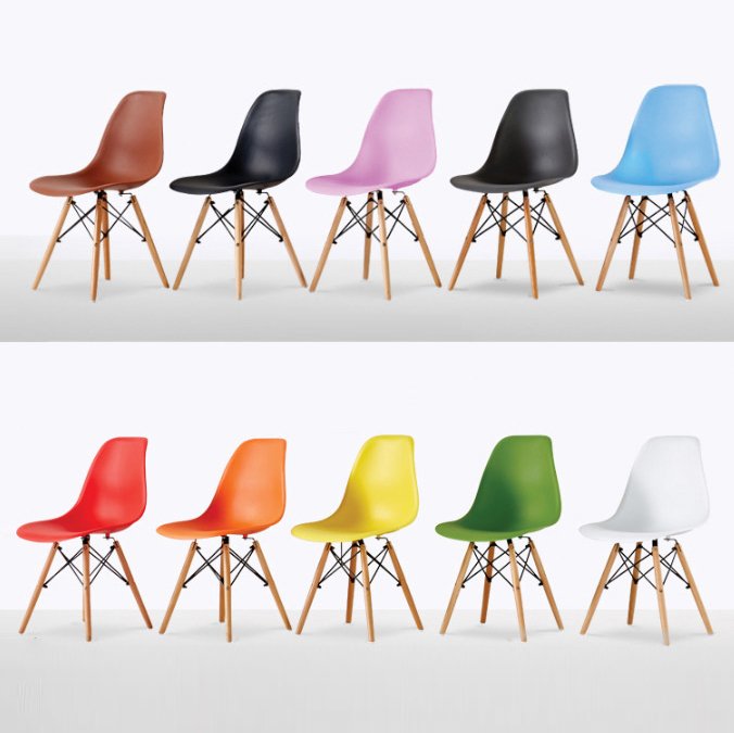 ghế eames không tay chân gỗ ag-07