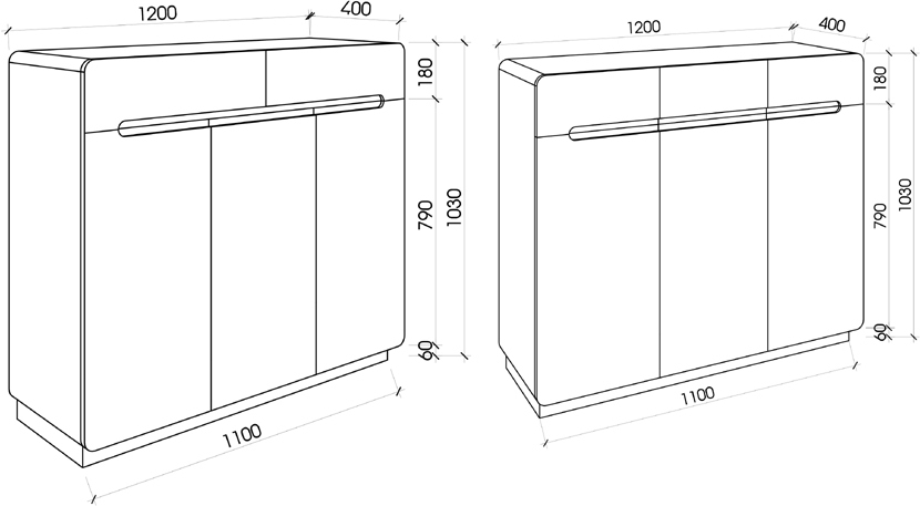 tủ giày gỗ phong cách hiện đại ag09