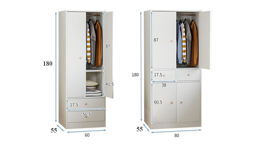 tủ quần áo gia đình thiết kế đa năng đủ tiện nghi ag-5207