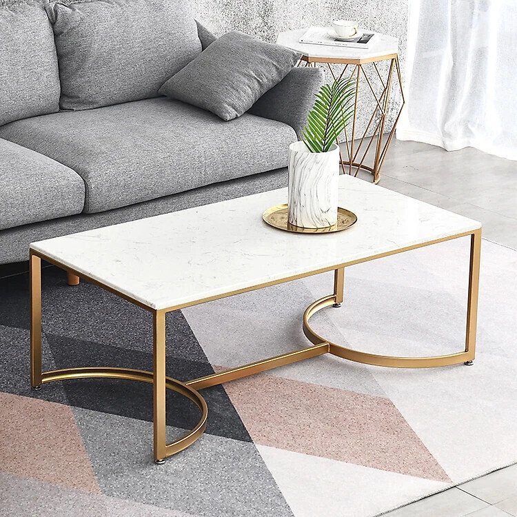 bàn sofa đôi mặt đá ag84