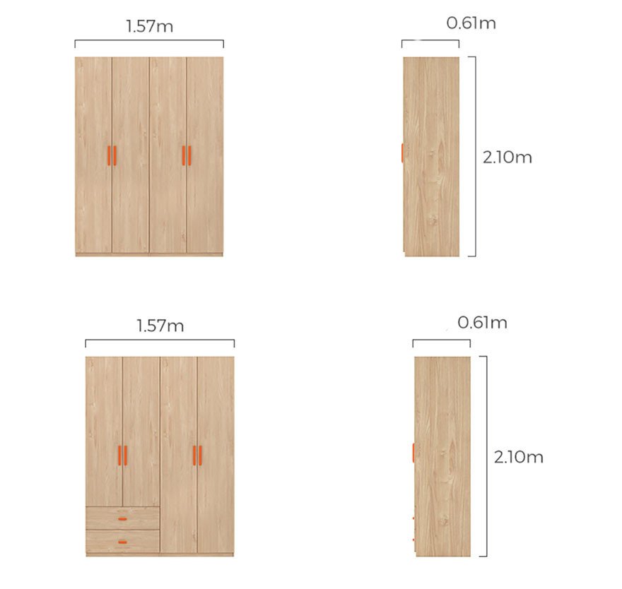 tủ để quần áo gia đình thiết kế hiện đại giá rẻ ag-5226