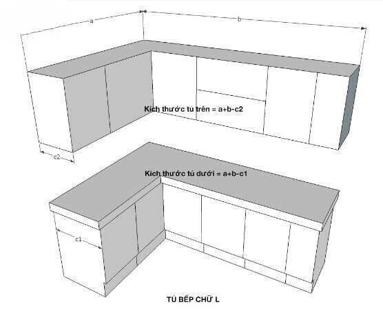 tủ bếp giá rẽ thiết kế đa năng ag47
