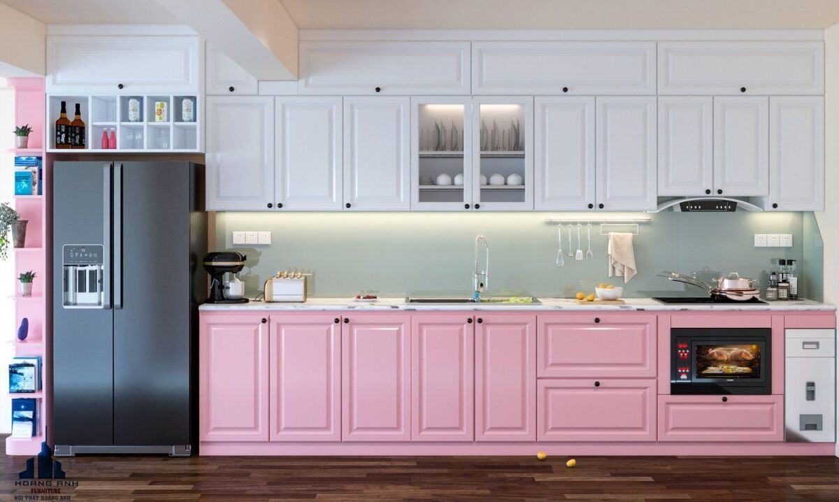 tu-bep-go-xoan-dao-mau-hong-cho-chung-cu