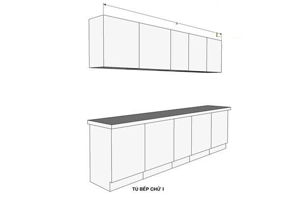 tủ bếp giá rẽ thiết kế đa năng ag07