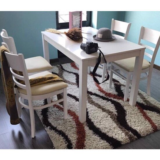 Bàn ghế ăn cabin 4 ghế màu tự nhiên AG 02