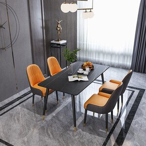 Bộ bàn ăn 4 ghế monet tay vịn AG 12