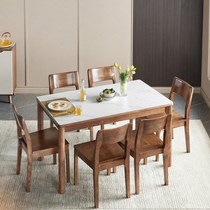 Bàn ăn bằng gỗ sồi 4 ghế AG-51