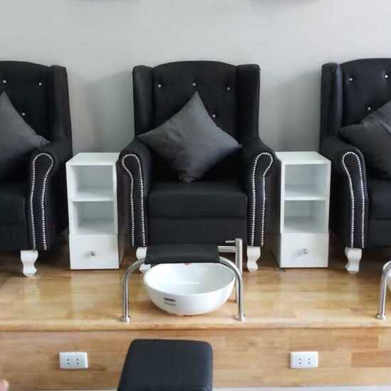 Ghế nail màu xám– AG20