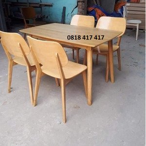 Bàn Ăn 4 Ghế Gỗ Cao Su AG-68
