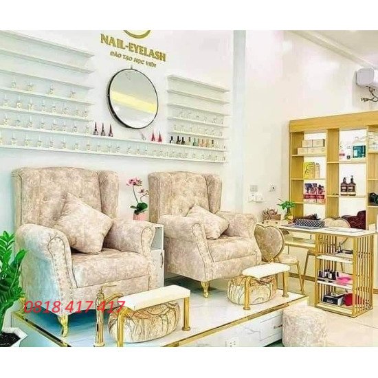 Ghế nail vải nhung– Mã AG12