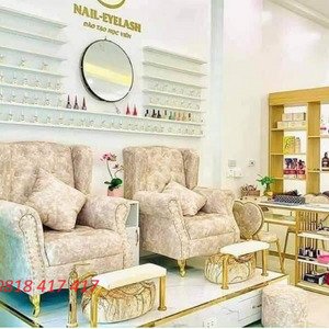 Ghế nail vải nhung– Mã AG12