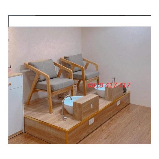 Ghế nail mẫu gỗ– Mã AG17
