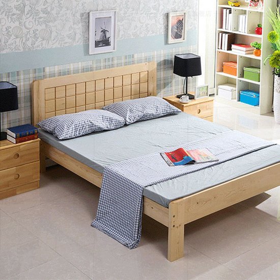 Giường ngủ gỗ tự nhiên thiết kế đẹp AG-40