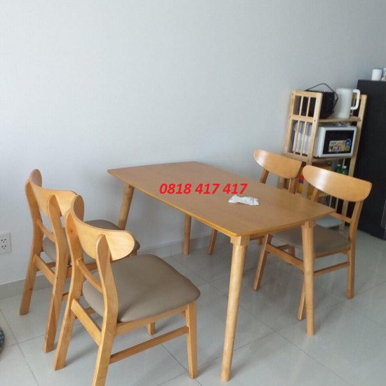 Bàn ghế ăn mango 4 ghế AG66