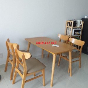 Bàn ghế ăn mango 4 ghế AG66