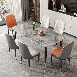 Bộ bàn 6 ghế ăn monet không tay AG 08