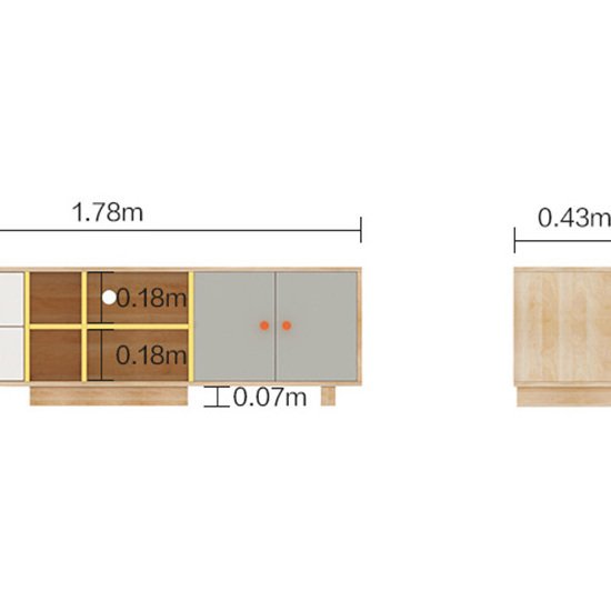 Kệ tivi đa năng bằng gỗ sồi Nga AG-16