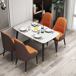 Bộ bàn ăn 4 ghế monet tay vịn AG 12