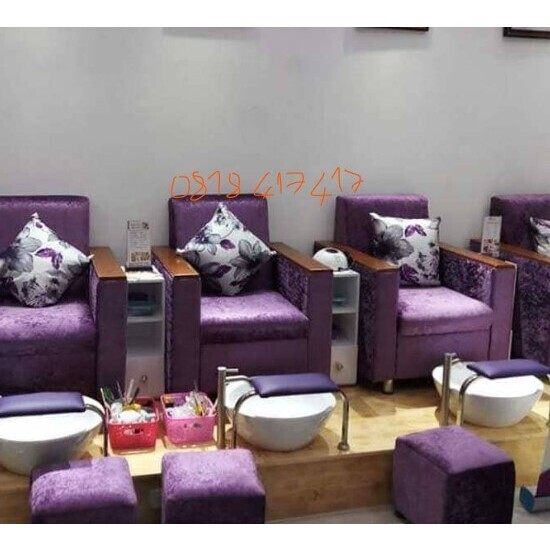 Ghế nail màu tím– Mã AG18