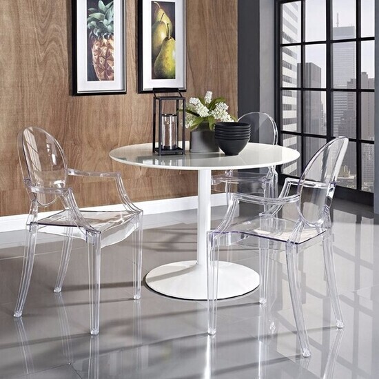 Ghế nhựa trong suốt hiện đại AG-01