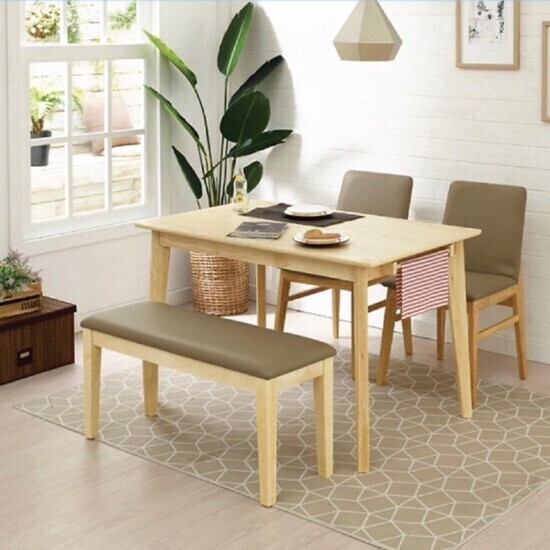 Bộ Bàn Ăn 2 Ghế Obama + Băng Dài AG-65