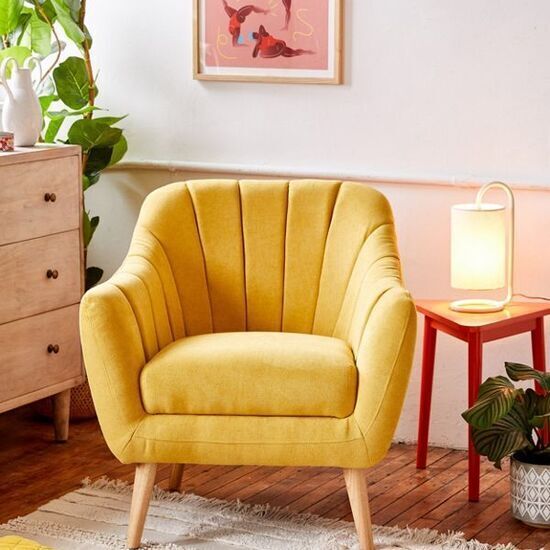 Sofa đơn màu vàng AG12