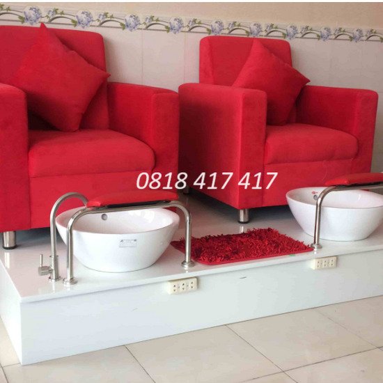 Ghế nail màu đỏ tiền giang– Mã AG27