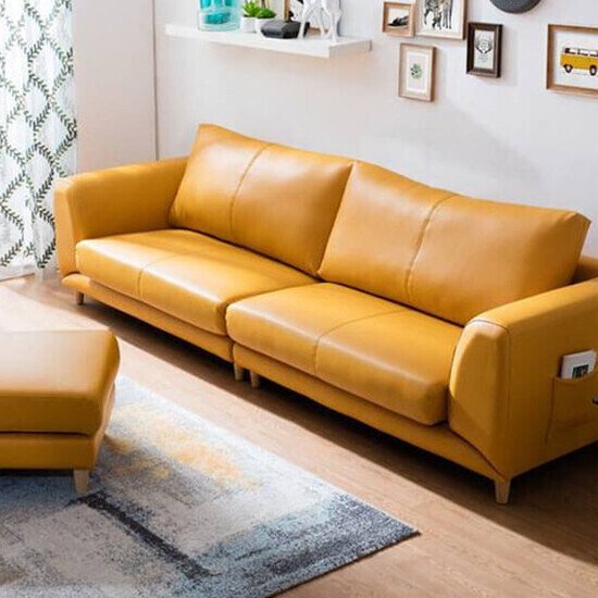 Sofa băng da+ đôn AG14