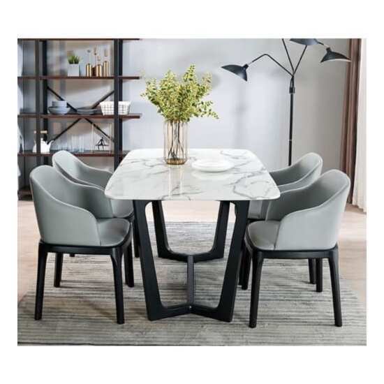 Bộ bàn ăn mặt đá garce 4 ghế giá rẻ AG-33