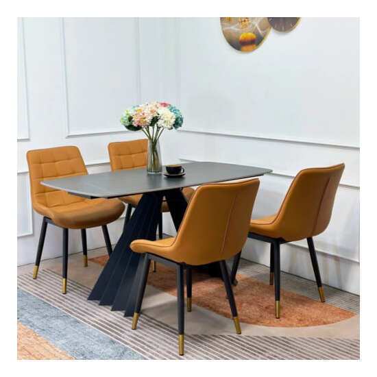 Bàn ăn mặt đá cao cấp 4 ghế lana AG 16