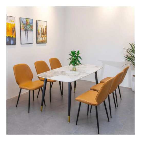 Bàn ăn 6 ghế mặt đá caro AG 18