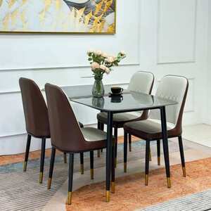 Bàn ăn 4 ghế monet không tay AG-18