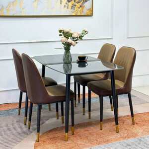 Bàn ăn 4 ghế monet không tay AG-18