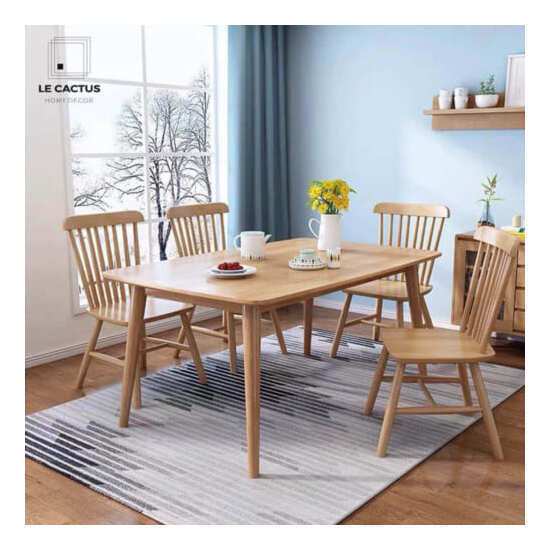 Bàn Ăn 4 Ghế Gỗ Tự Nhiên AG-69