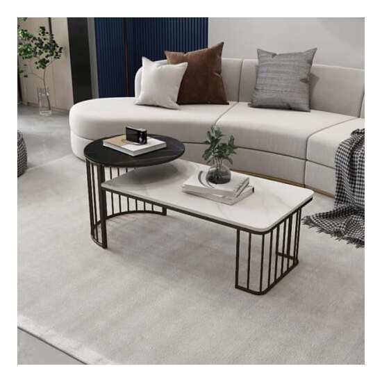 Bàn sofa hai tầng cho phòng khách hiện đại AG42