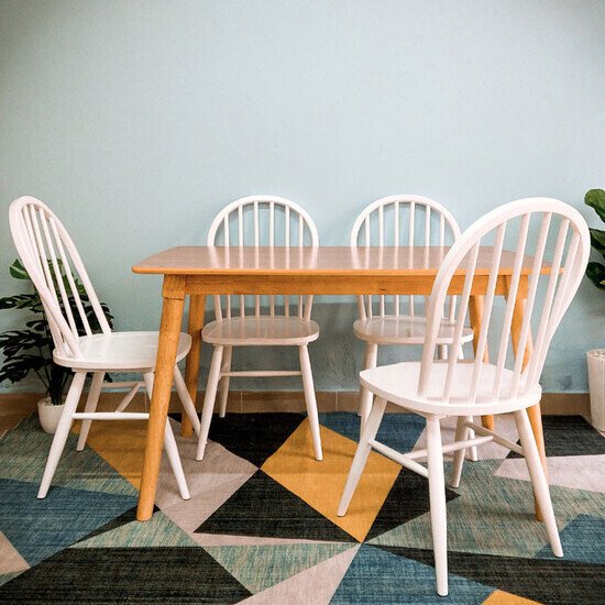 Bộ bàn ăn 4 ghế Windsor AG-46