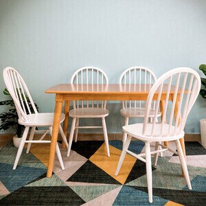 Bộ bàn ăn 4 ghế Windsor AG-46