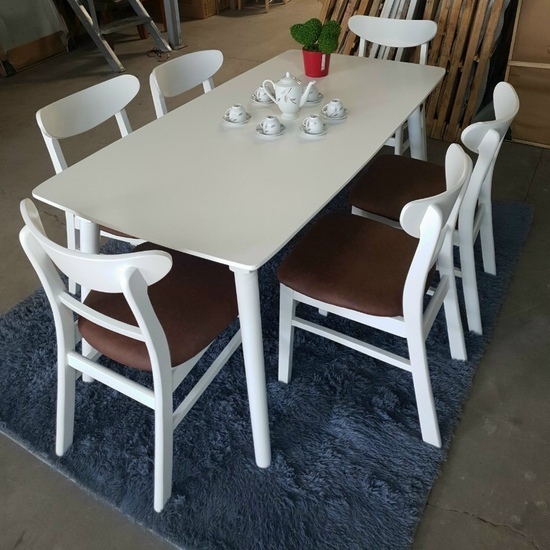 Bàn ăn ZA-18 có bàn và 6 ghế AG-75