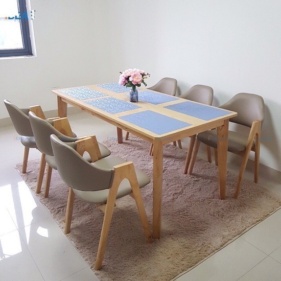 Bộ Bàn Ăn 6 Ghế Chữ A-64