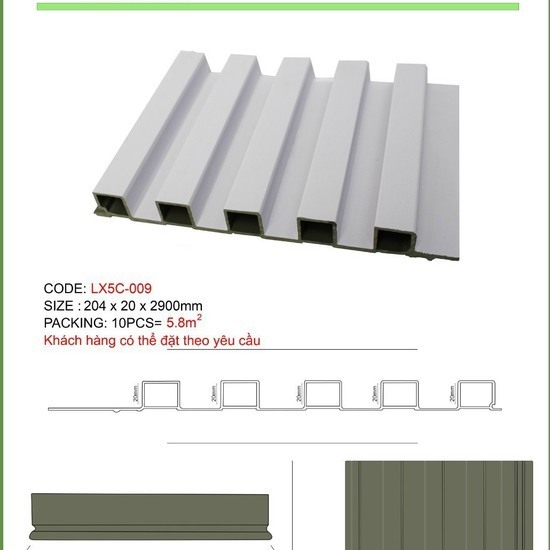 Tấm nhựa ốp tường vân gỗ màu trắng AG009