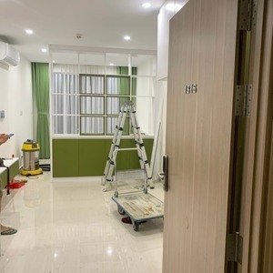 Rèm cửa 2 lớp xanh lá AG9