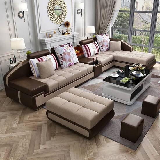 Sofa da góc L cao cấp AG023
