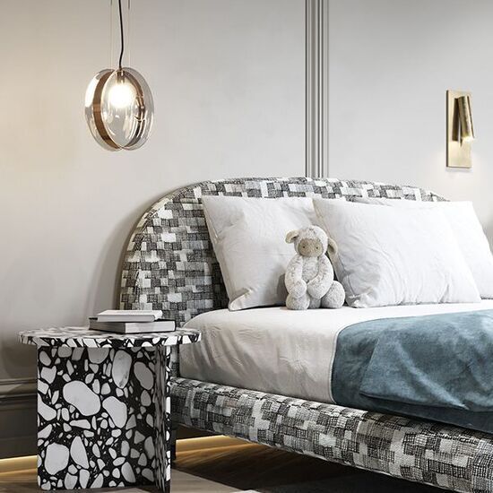 Giường ngủ hoa văn AG 34