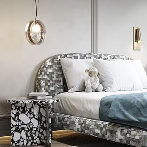 Giường ngủ hoa văn AG 34