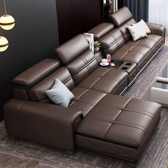 Ghế sofa da cao cấp L61-07