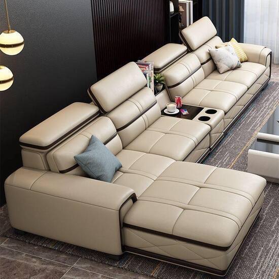Ghế sofa da cao cấp L61-07